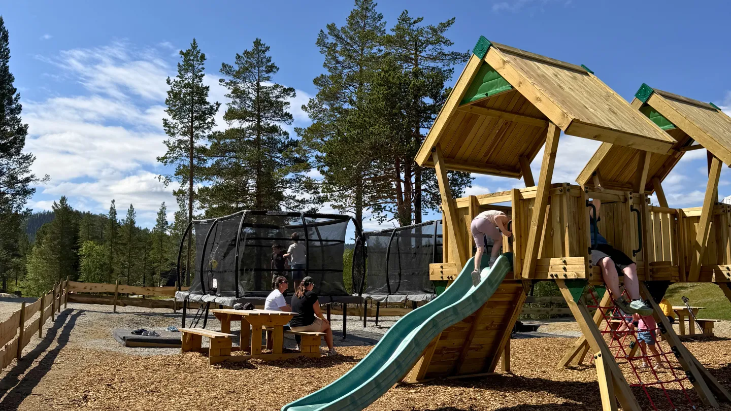 Lekeplass med barn