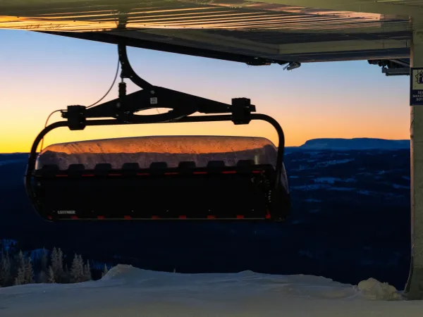 Kveldskjøring med stolheisen