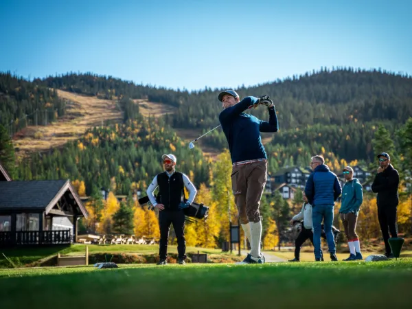 The golf course opens