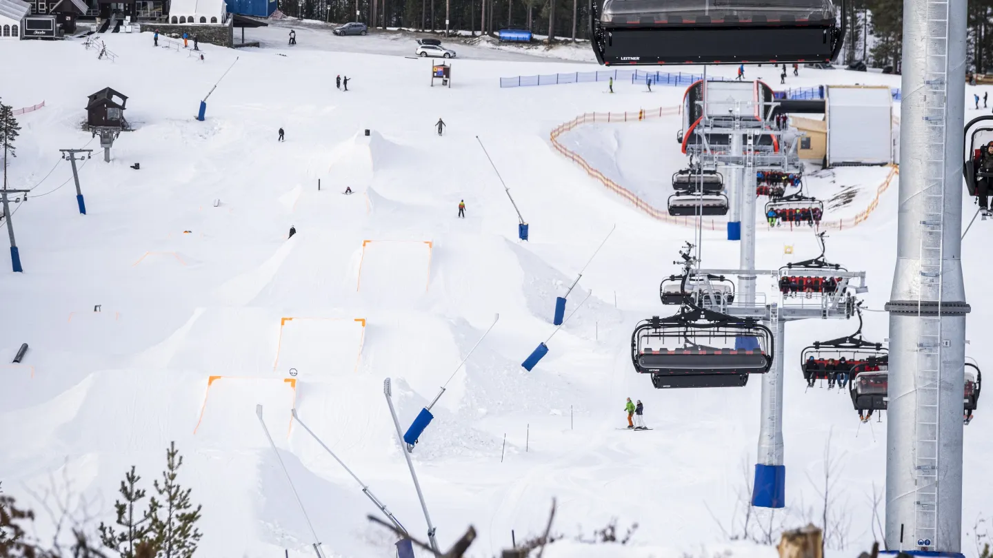 Nesfjellet Parken tatt fra heisen