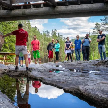 Guidet tur i Meteorittparken