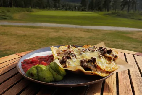 Nachos på golfkafeen