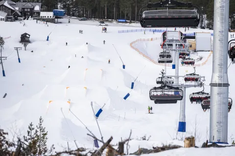 Nesfjellet Parken tatt fra heisen