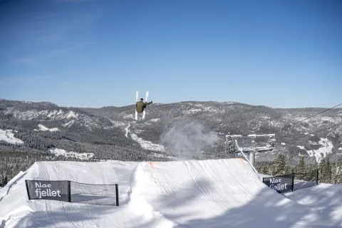 Skihopper på hopp